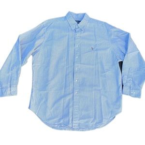 Mens Ralph Lauren Classic fit Oxford Dress shirt size 17 1/2